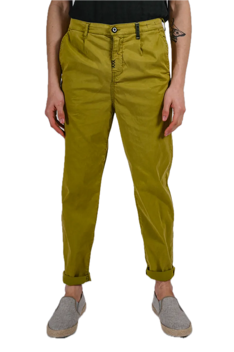 Pantaloni Regular Jacob Verde Acido SS22