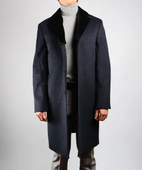 Preston Faux Fur Collar 3/4 Car Coat