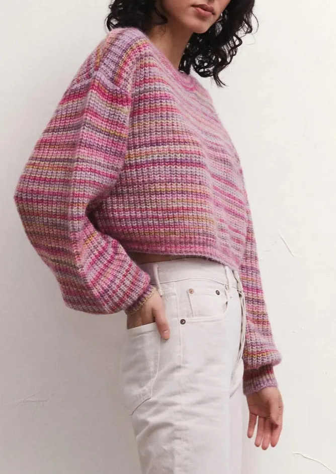 Prism Metallic Stripe Sweater