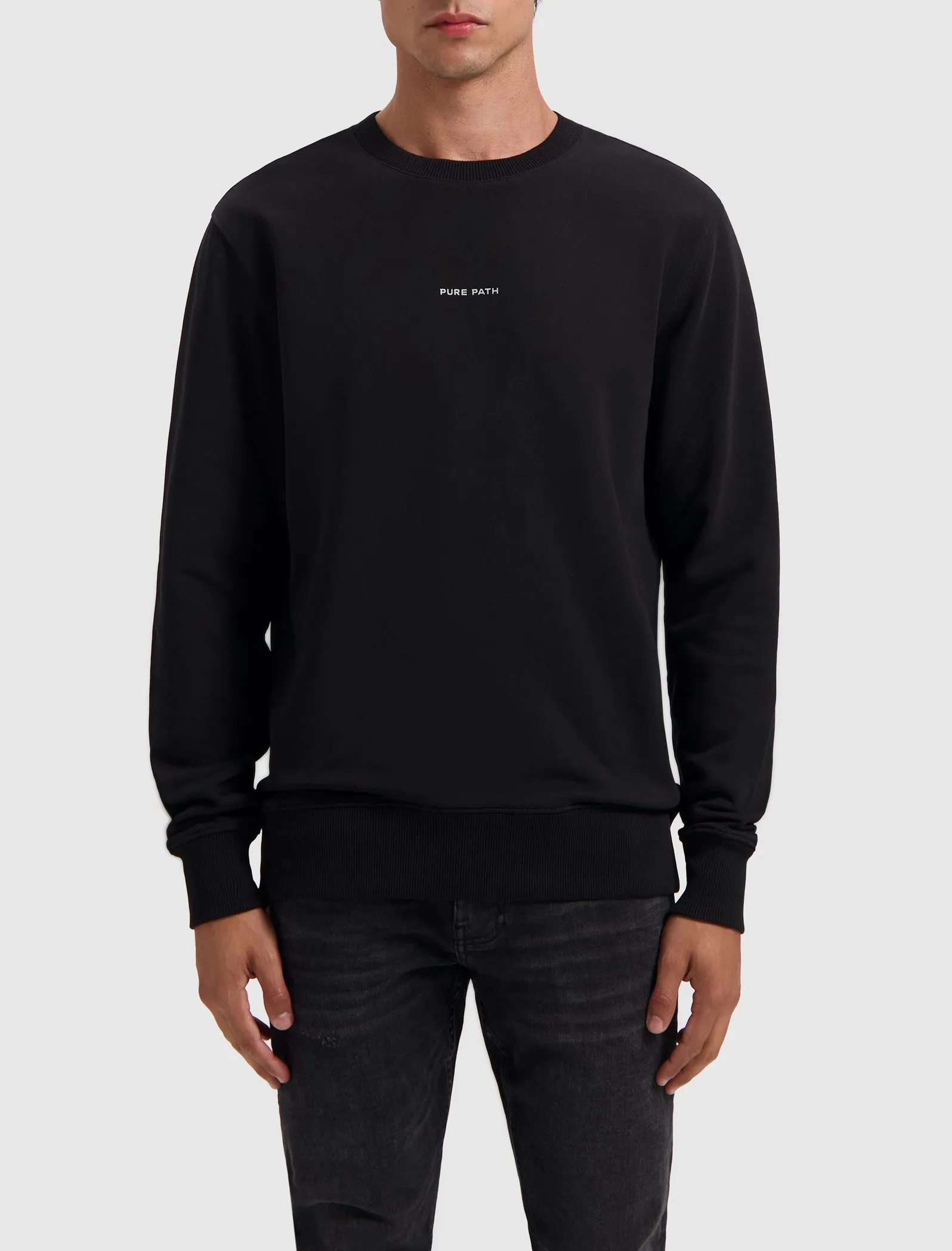 Pure Path Liquid Metal Logo Sweater