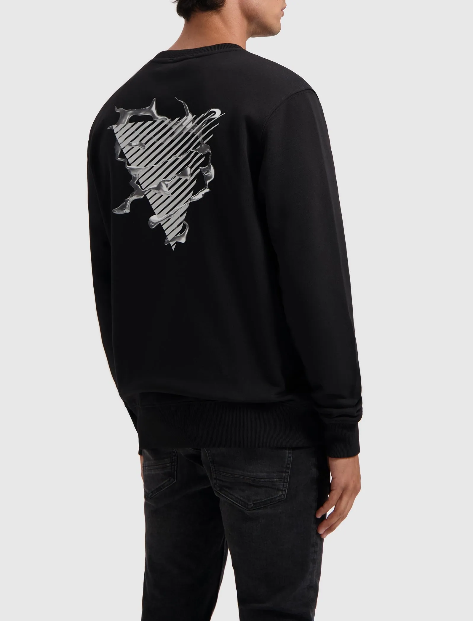 Pure Path Liquid Metal Logo Sweater