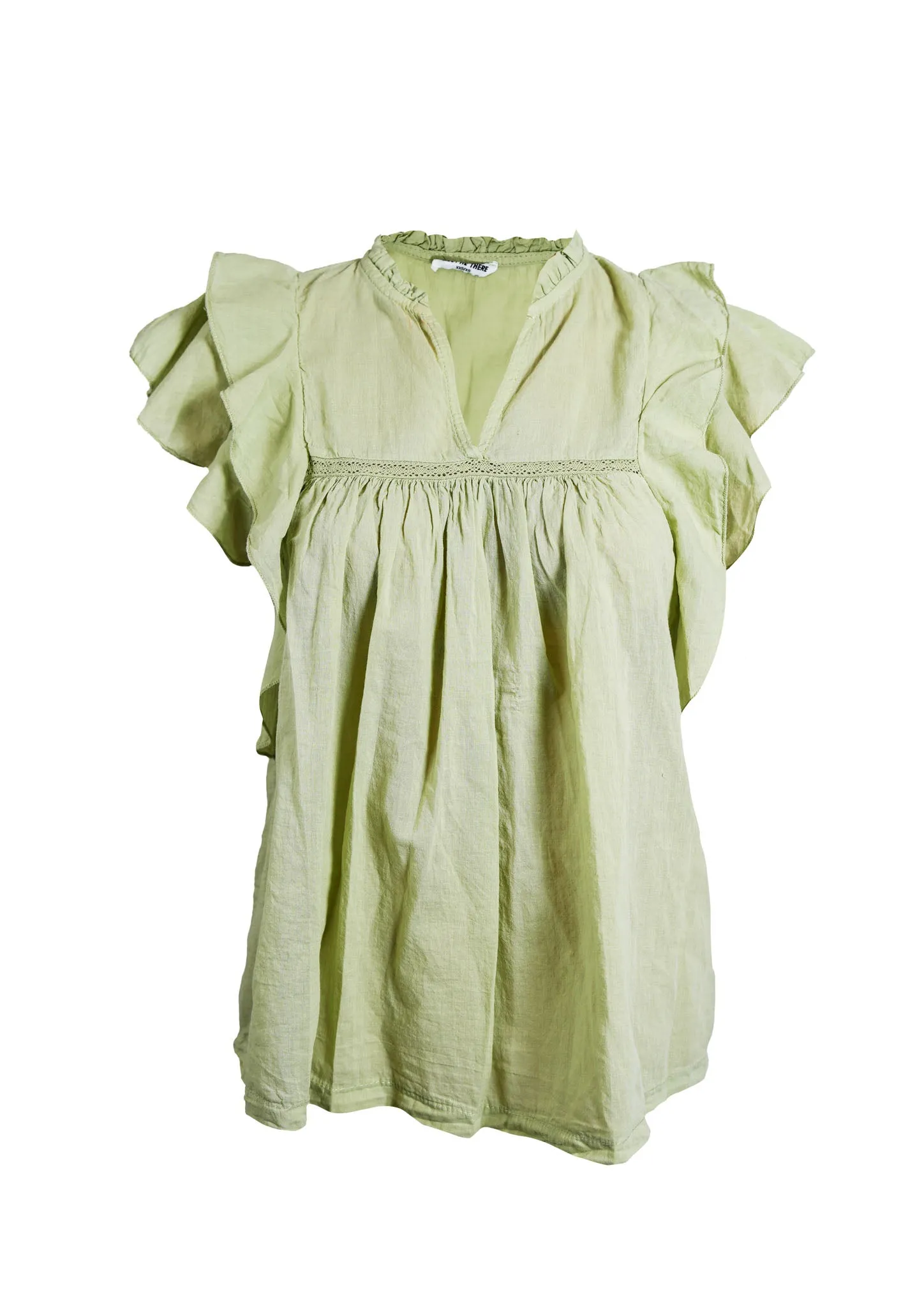 "Flora" blouse sage green