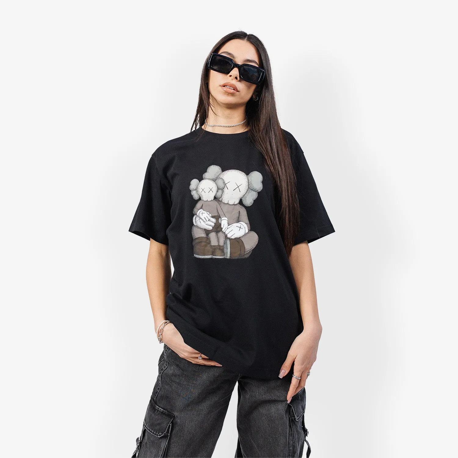 Tricou KAWS x Uniqlo Negru