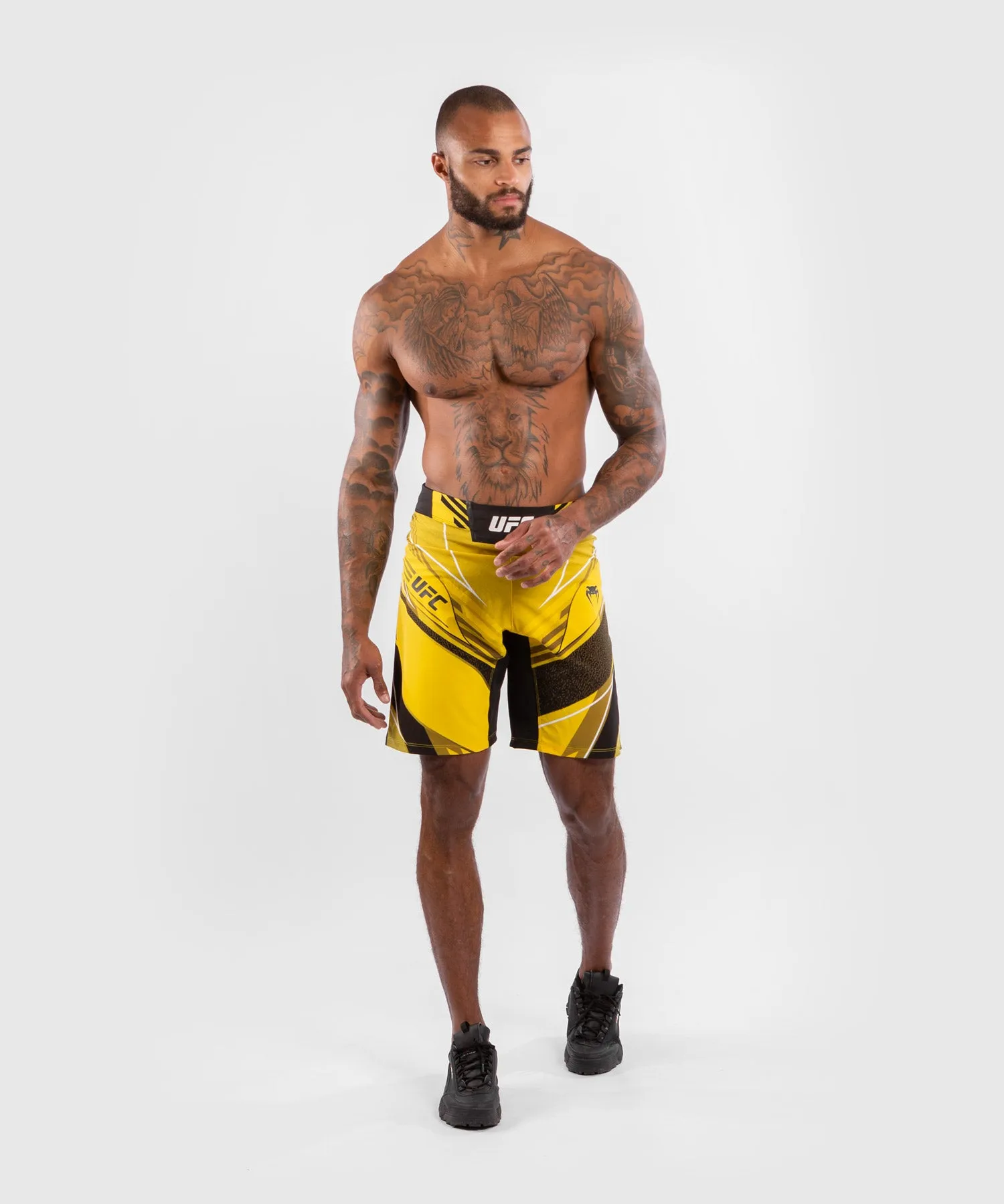 UFC Venum Authentic Fight Night Men's Shorts - Long Fit - Yellow