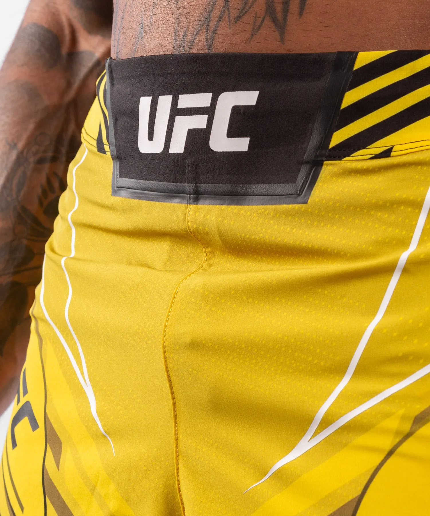 UFC Venum Authentic Fight Night Men's Shorts - Long Fit - Yellow