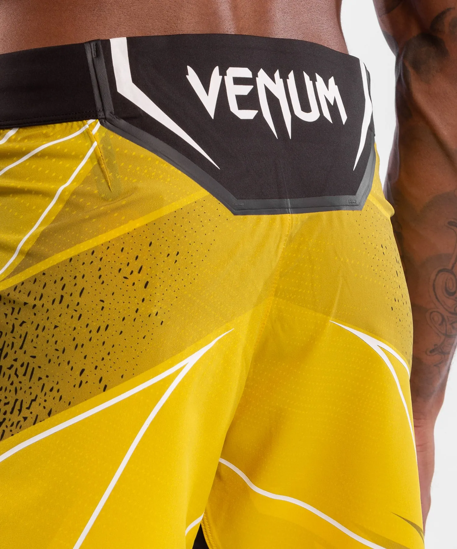 UFC Venum Authentic Fight Night Men's Shorts - Long Fit - Yellow