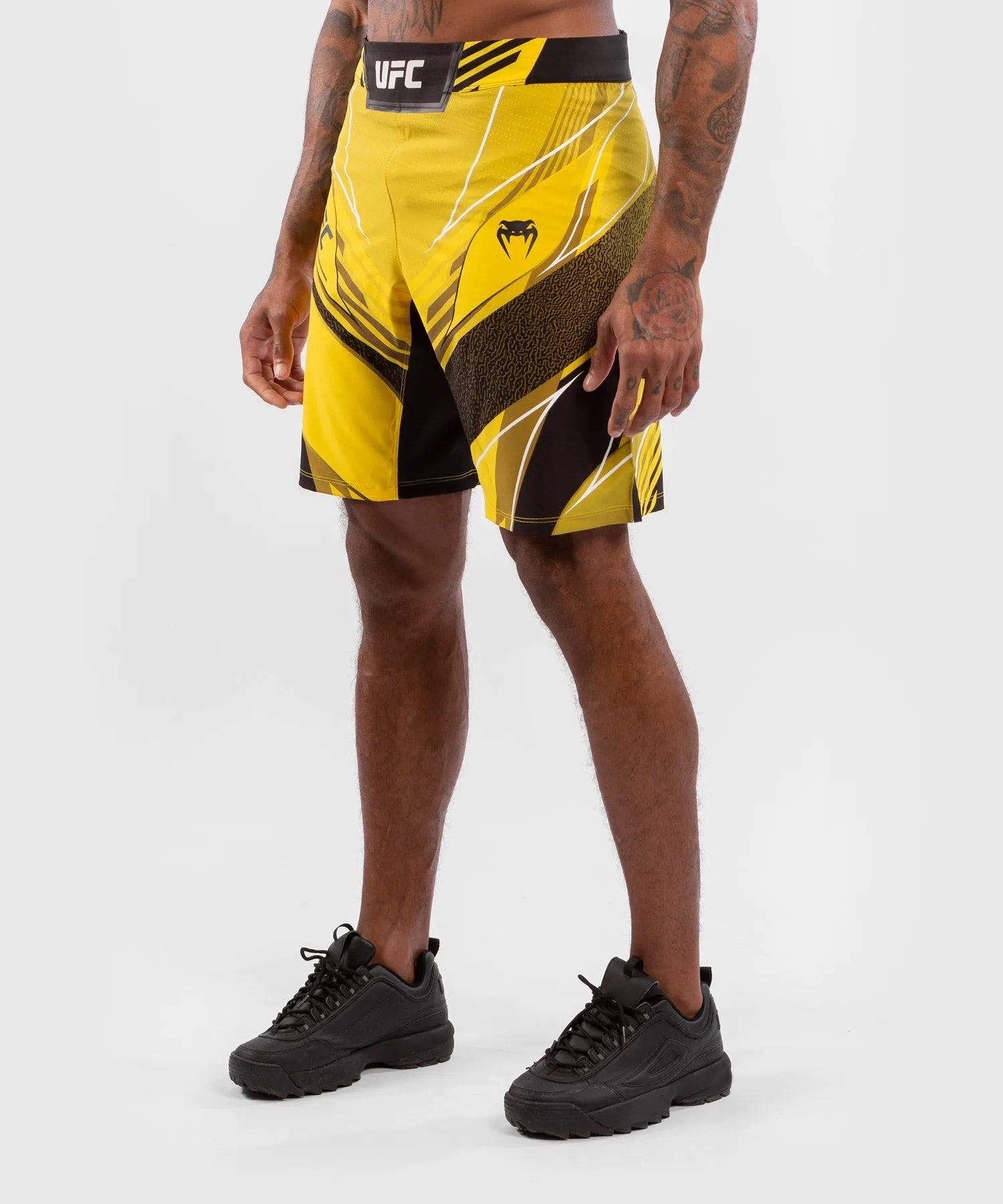 UFC Venum Authentic Fight Night Men's Shorts - Long Fit - Yellow