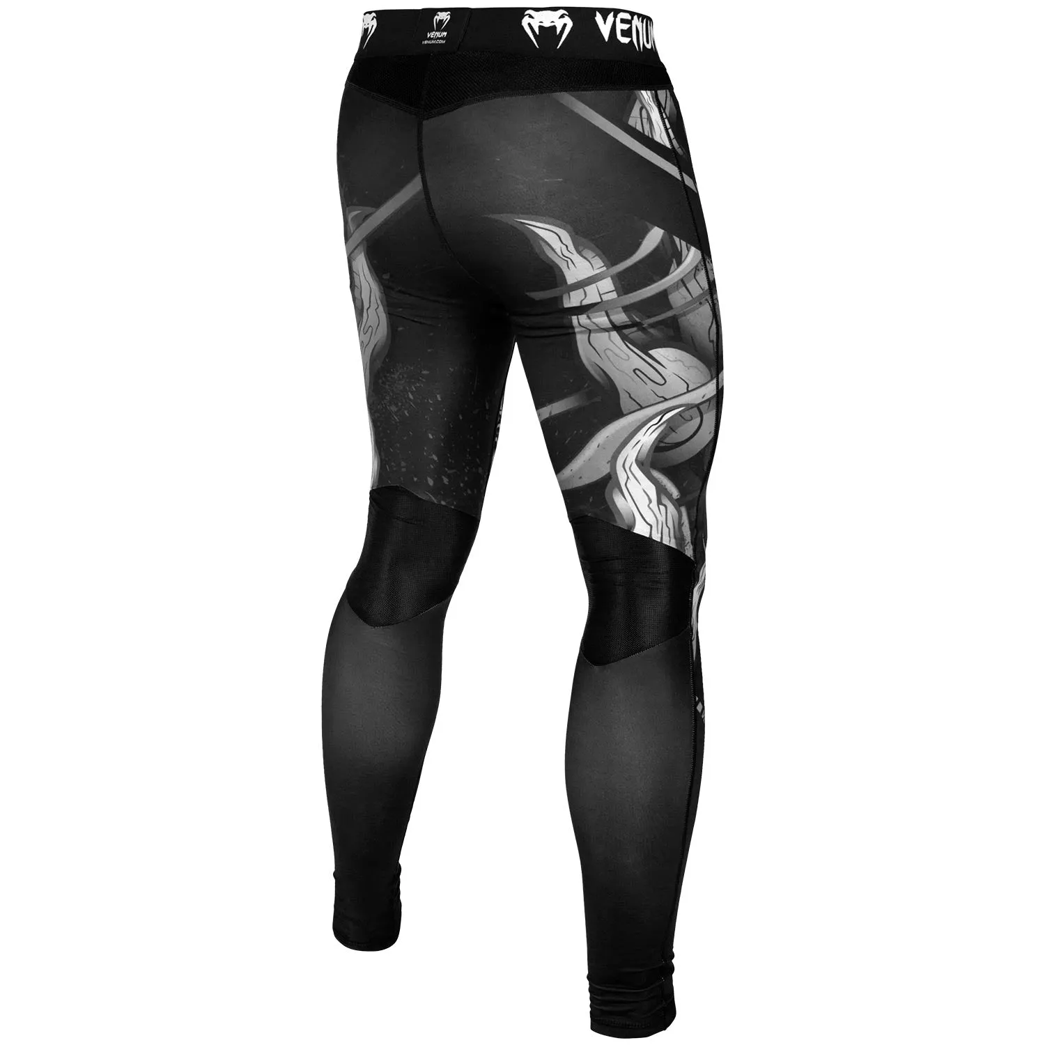 Venum Devil Compression Tights - White/Black