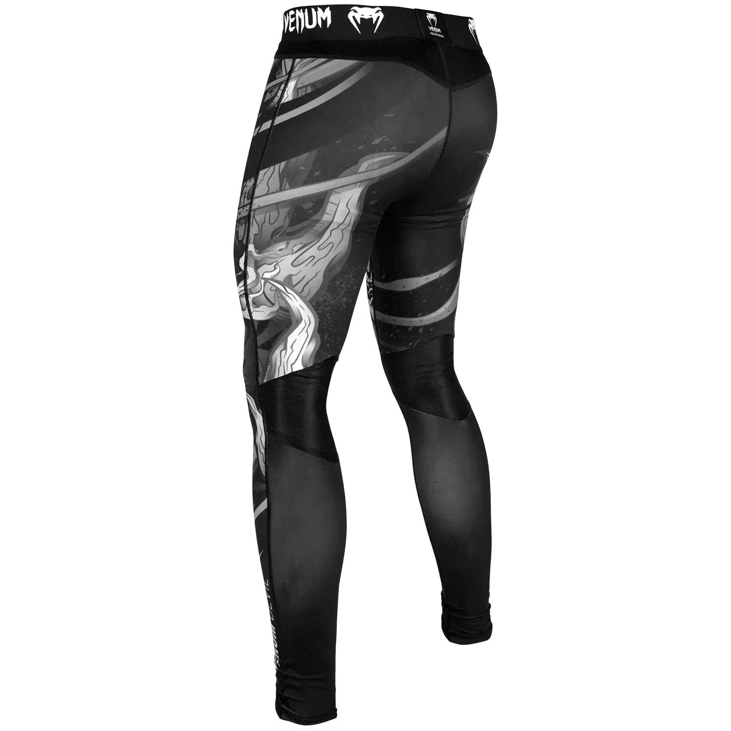 Venum Devil Compression Tights - White/Black