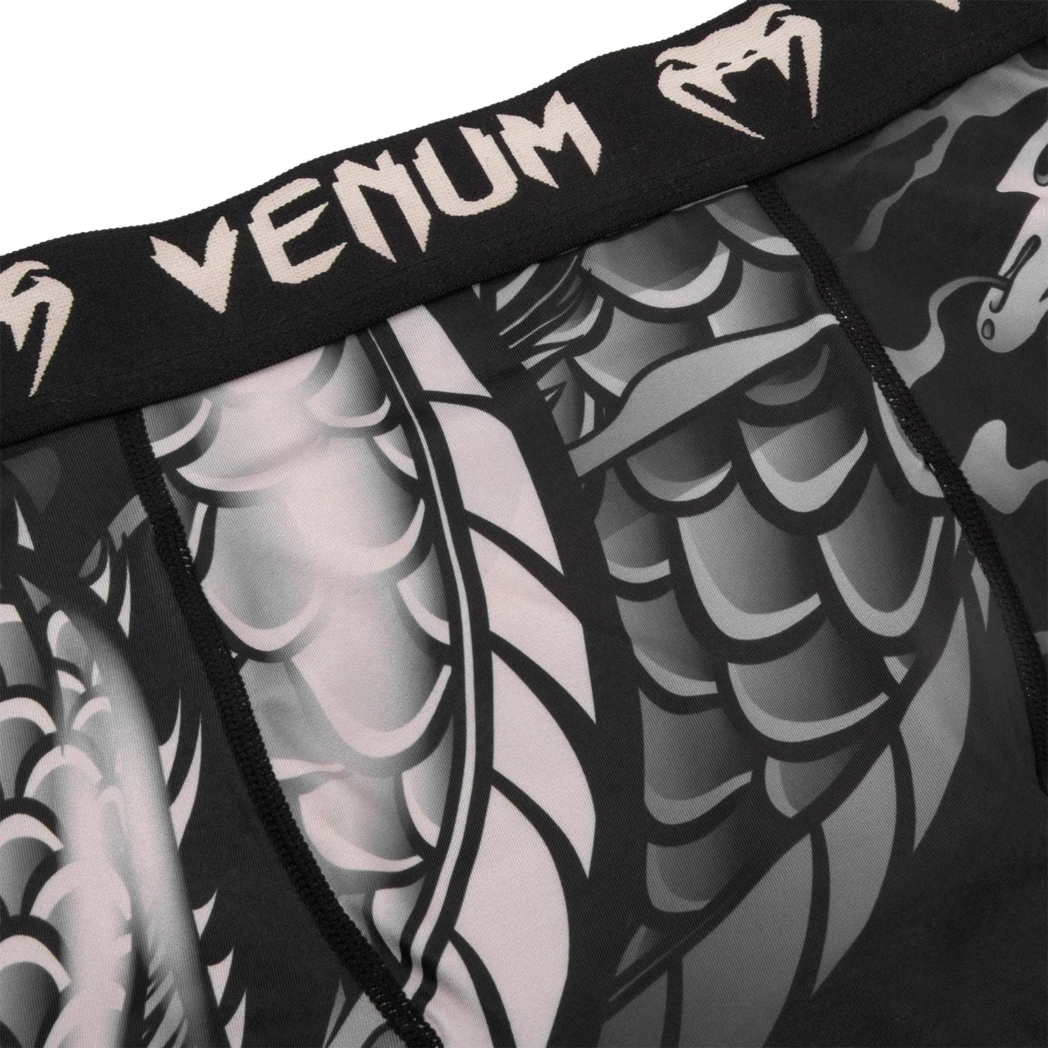 Venum Dragon's Flight Compression Shorts - Black/Sand