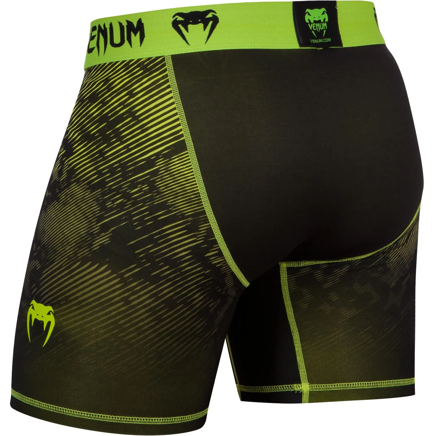 Venum Fusion Compression Shorts - Black/Yellow