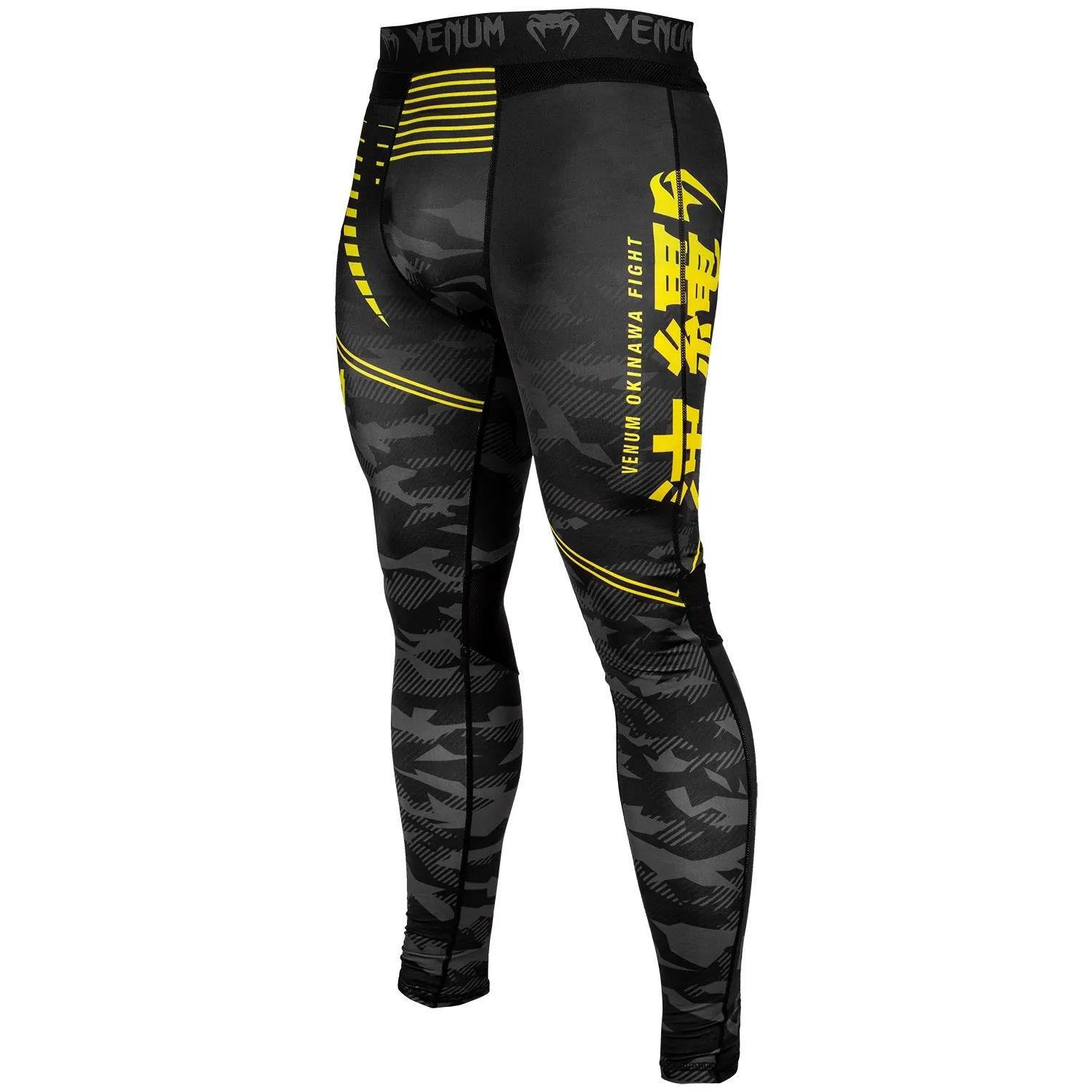 Venum Okinawa 2.0 Compression Tights - Black/Yellow