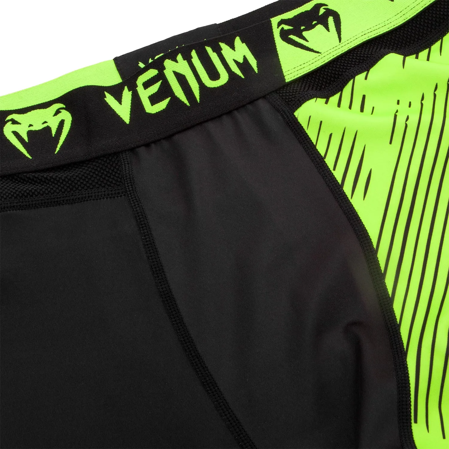 Venum Training Camp 2.0 Compression Tights - Black/Neo Yellow