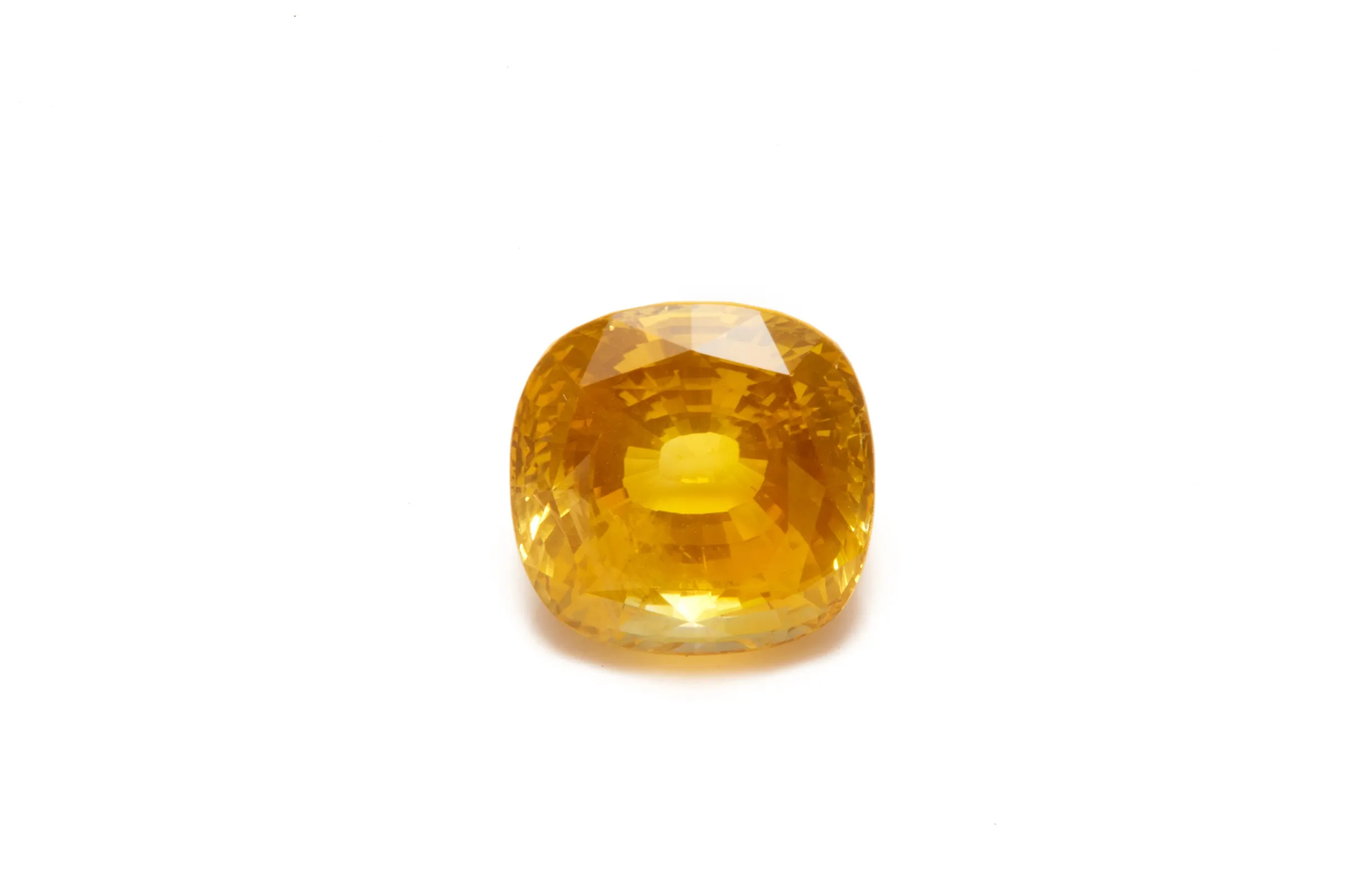 Yellow Sapphire, Cushion Cut 6.23ct